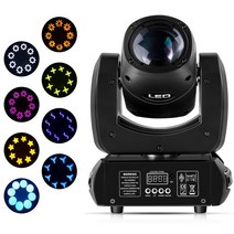 전문조명 uking 100w 빔 스테이지 라이트 무빙 헤드 dj 디스코 라이트 dmx512 16 채널 효과 8 gobo 8 패턴 스포트라이트 ktv 바 파티, 나는 플러그