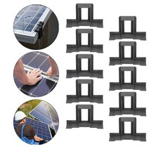 태양광패널 태양광 태양 전지 패널 배수 클립 30mm/35mm/40mm 플라스틱 PV 모듈 야외용 청소 10 개, 02 35mm