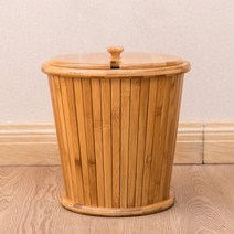 쓰레기통 찌꺼기 가정용 트럼펫이 작다 숏 원목 티 쿵푸 다기 다도 영 배합 다반 차판 배수 부품 3065053404, 죽제원 티 통 (5L )