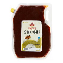 쉐프원 직화구이 숯불바베큐소스 2kg/청정원