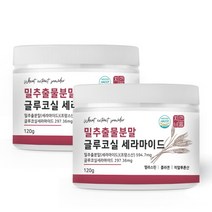 자연바름 밀추출물 분말 글루코실 세라 마이드 티크 프랑스산 밀 세라마이드 7.434mg, 120g x 2개