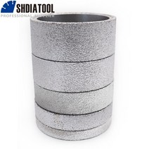 싱크대연마 상판코팅 연마기 셀프 연마공구 기계 shdiatool dia 75mm 진공 브레이즈드 다이아몬드 그라인딩 휠 플랫 샌딩 디스크 대리석 화강암 석영 도자기 인공 석재, 30mm