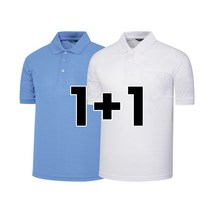 1+1 나인앤나인 36수 PKG 카라 포켓 여름 반팔티셔츠(2장세트)