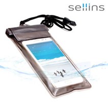 셀인스텍 IP67 터치방수팩 양면투명 촬영 대화면 스마트폰 가능, 블랙, 1개