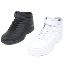 남성용 에어로빅운동화 발목운동화 가벼운운동화 프리스타일 에어로빅화 실내운동화 하이탑운동화 초경량운동화, WHITE, 280