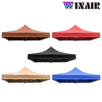 WINAIR 옥스포드 3중 코팅 천막지붕 벨크로타입(프레임 미포함), 3mx6m (프레임 미포함), 블루
