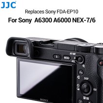 JJC 소프트 아이피스 아이 컵 소니 A6300 A6100 A6000 NEX-6 NEX-7 대체 FDA-EP10 아이 dslr FDA-EV1S 전자 뷰 파인더, 2pcs