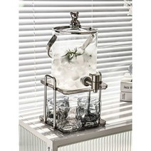 음료 디스펜서 내열 유리 워터 저그 물통 물병 호텔