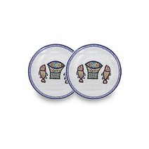 한국도자기 오병이어 접시세트 2p_파랑, 단품