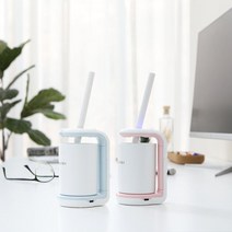 유토렉스 올인원 UV-C 무선 칫솔살균기 URC-15 1+1, 아쿠아블루+라이트핑크