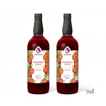 포모나 딸기 시럽 1000ml x 2개 스트로베리 칵테일