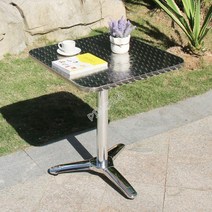 접이식야외테이블 전원주택 테라스 식탁 휴대용 다용도 원형, 60cm 접이식 사각 테이블