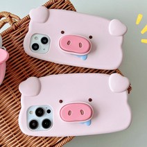 돼지 캐릭터 디자인 스탠드 거치대 휴대폰 케이스/아이폰 14 13 12 11 X XS XR SE3 SE2 8 7 프로 맥스 플러스 PRO MAX PLUS 미니 MINI