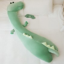 안녕 나는 귀여운 애착인형 쿠션 잠자기 전용 집게 등신대 흰 털털 왕홍 남자, 04 녹색악어독립적인 속