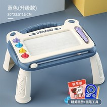 플라스틱받침대 자성화 판 컬러 그래피티 낙서 닦을 수 있다 가정용 메모 패드 식 가능 제거 4998607201, 큰사이즈 블루 있음 발 2펜 4도장