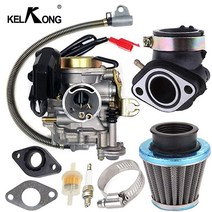 KELKONG 기화기 139QMB GY6 50CC 49CC 4 스트베스트 스쿠터 Taotao 엔진 18mm 기화기 및 흡기 매니폴드