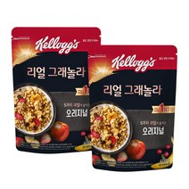 켈로그 시리얼 리얼 그래놀라 400g x 2개 + 큐브현미그래놀라 40g x 2개 증정, 단품