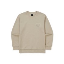 스노우피크 어패럴 S23SMFHT24 프로 우븐 레터링 맨투맨 Beige