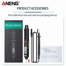 LCD 디지털 멀티 미터 펜 유형 지능형 A3007 6000 비 접촉 전압계 AC/DC 전압 저항 다이오드 테스터 도구, CHINA, A3007 with box, 01 A3007 with paper box