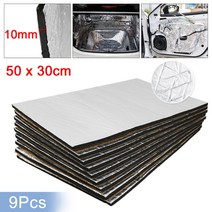 흡음재 방음재 차음재 소음방지 Uxcell-50cm x 30cm 방음 단열 매트 자동차 밴 데드닝 후드 단열재 9 개/