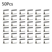 스프링 제본기 분철 8 pcs 금속 리필 클립이있는 종이 클램프 디스펜서 세트 문서 파일 바인딩 편지지에 대한 핸드 푸시 스테이플러 기계 지우기 JX, 클립 50개