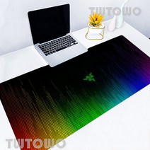 기보드장패드 게이밍마우스패드 마우스 패드 Razer 대형 새 만화 게이머 안티 슬립 러블리 매트 카펫 러그 노트북 데스크탑 키보드 MousePad, [01] Size 220x180x2 mm, [01] 3