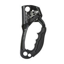 로프 핸들 클램프 8 ~ 12mm 로프 등산 수목 재배자 나무 동굴 탐험을위한 핸드 어센더 가벼운 합금 내구성 인체, 알루미늄 합금, 검은 색