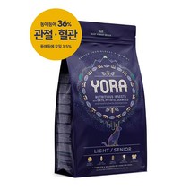 [공식수입사 정품] 요라 라이트 시니어 1.5kg YORA Light senior 동애등애 단일단백질 36% (2024.04.15-지퍼백 O)