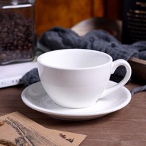 라떼판다 세라믹 커피 컵 커피 컵 세트 간단한 220ml 머그잔 카푸치노 꽃 컵 라떼, 백설공주