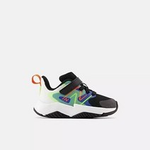 뉴발란스키즈 레이브런 v2 번지 블랙 찍찍이 지지력 유아용 쿠셔닝 운동화 Rave Run v2 Bungee Lace Top Strap