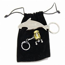 Mimilure Fishing Reel Keychain and Fish Style Beer Opener Keychain Miniature Fishing Gift for Angle, 1
