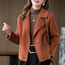 여성 울자켓 고급 무지 봄 가을 간절기 겨울 상의 2022 women wool jacket JX1193