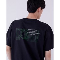 [질스튜어트 스포츠] [22SS] JMTS2B313BK NYCP 블랙 ACOVER 맵 그래픽 반팔티