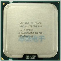 데스크탑 인텔 코어 2 듀오 E7600 3.06GHz 3MB/1066MHz LGA 775 산란 조각