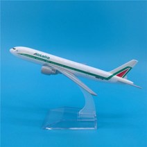비행기모형 비행기다이캐스트 16CM 에어버스 A320 A330 A350 A380 보잉 B737 B747 B777 B787 비행기 모델 다이캐스트 항공기 완구 여객기 어린이 선물, 알리탈리아 B777