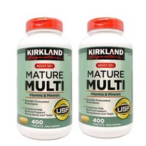 Kirkland Signature 2병 50세 이상 Adults 50+ Mature Multi 400정