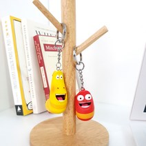 [라바] 피규어 열쇠고리 PVC 키링 옐로우 레드