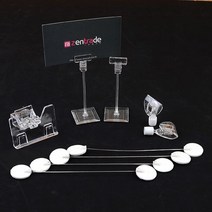 장소불문 홍보명함 자석클립 투명 워블러 미용실명함 명함정리 명함대 명함홀더, 1개, 2P 자석 집게