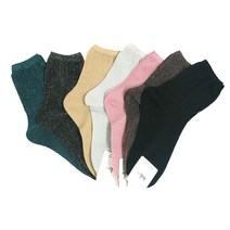 국산 글리터 여성용 펄 빤짝이 양말 반짝이 있는 중목