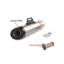 PCX 튜닝 Benelli Trk 502x Pcx 125 Yamaha Mt 07 Msx125 S1000RR Z800 Sv650 머플러 오토바이 51mm-61mm 배기 파이프 액세서, a7-60mm