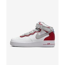 나이키 에어포스원 미드 짐레드 남성 운동화 화이트 레드 Nike Air Force 1