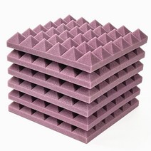 방음벽 방음 스펀지 차음제 흡음제 작업실 방음공사 벽간소음 가정용 녹음실 흡음제, 12Pcs with Tapes, Purple