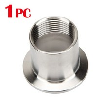 304 스테인리스 위생 홈브루 트라이 클램프 파이프 피, K50.5mm(1.5인치 TC), 3/4
