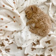 목화베리 강아지담요 블랭킷 켄넬담요 애견이불, 체리레드