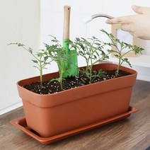 홈가드닝 실내정원 텃밭 꽃 원예용품 테라스화분 중형, 브라운