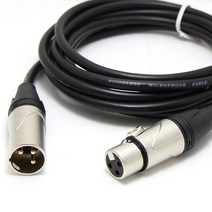 케이블마트 MACK HA16 캐논 XLR 연장 케이블 마이크 앰프 믹서 스피커 밸런스 타입 연결선, HA16 캐논 숫-암 40M