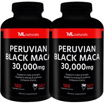 [미국빠른직구] 마이라이프 내추럴스 페루비안 블랙 마카 30 000 mg 180정 2병