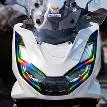2021 혼다 PCX125 라이트필름 스티커 PCX 21년 튜닝용품 2022년, 더 뉴 PCX(18~20년식), 레인보우