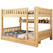 성인 벙커침대 기숙사 2층 직원 침대 게스트하우스, 100x200통나무 이층침대매트리스2장