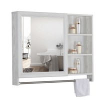 욕실플랩장 화장실슬라이딩도어 욕실거울장 수납장, 70 황화리 문양(수건걸이)